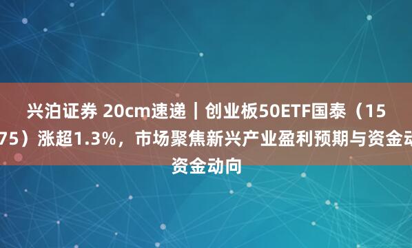 兴泊证券 20cm速递｜创业板50ETF国泰（159375）涨超1.3%，市场聚焦新兴产业盈利预期与资金动向